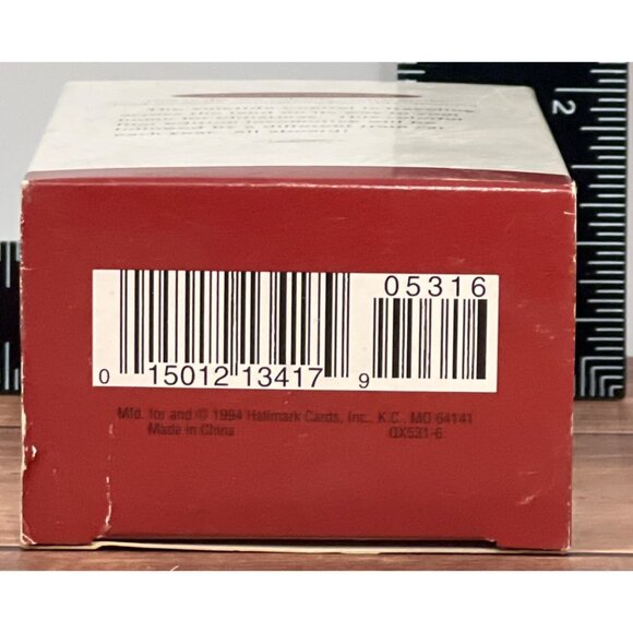 1994 HALLMARK KEEPSAKE ORNAMENT QX531-6 YULETIDE CENTRAL TRAIN TIN - Picture 3 of 10